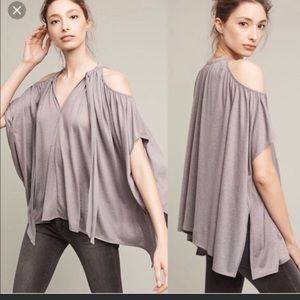Anthropologie Deletta Tully Open Shoulder  Top
